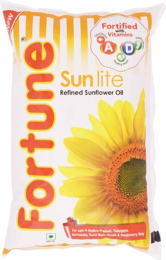 Fortune Sunlite Refined Sunflower Oil 1 L